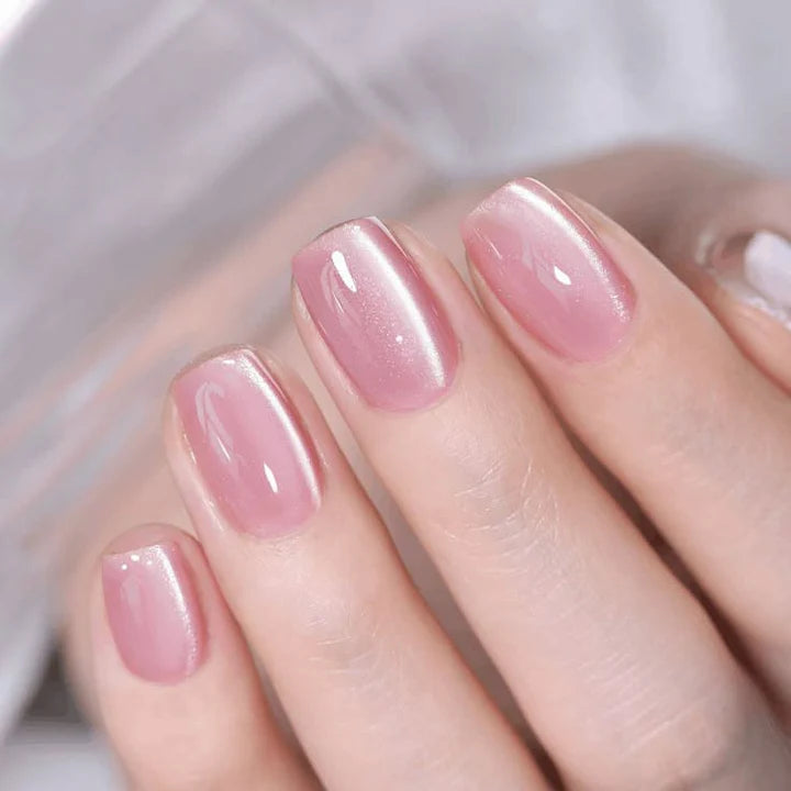 Press on Nails Square/Almond Cat’s Eye False Nails