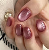 Press on Nails Square/Almond Cat’s Eye False Nails